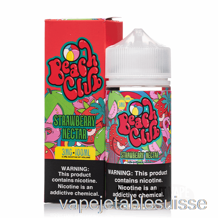 Vape Suisse Nectar De Fraise - Beach Club - 100ml 12mg